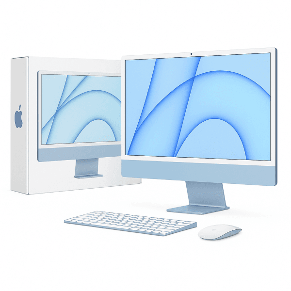 Apple iMac 24" M1 - Blue | 8-Core CPU, 7-Core GPU, 8GB RAM, 256GB SSD | Excellent Condition