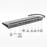 Belkin USB-C 11-in-1 Multiport Dock Connect - Silver | Brand New