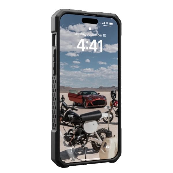 UAG Monarch Pro MagSafe Rugged Case for iPhone 15 Pro Max (6.7") - Kevlar Black