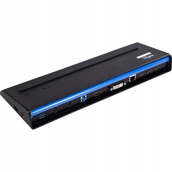 Targus (ACP71AU) USB 3.0 SuperSpeed Dual Video Docking Station with Power Supply | Grade B