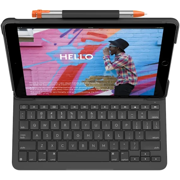 Logitech Slim Folio Keyboard Case, iPad 7th, 8th and 9th generation