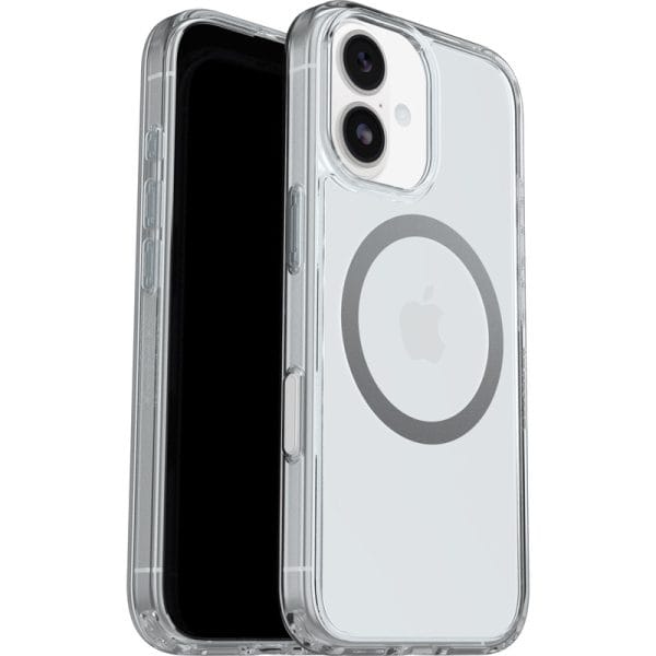 OtterBox Symmetry Clear MagSafe Apple iPhone 17 (6.3") Case Clear - (77-98781), DROP+ 3X Military Standard, Raised Edges, Hassle-Free,7 Years Warranty