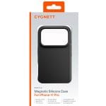Cygnett MagSilk Apple iPhone 17 Pro (6.3") Magnetic Silicone Case - Black (CY5558CPMAS), TPU Frame, Anti-Yellowing, UV Resistance, 2 Years Warranty