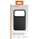 Cygnett MagSilk Apple iPhone 17 Pro Max (6.9") Magnetic Silicone Case - Black (CY5559CPMAS), TPU Frame, Anti-Yellowing,UV Resistance,2 Years Warranty