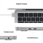 Apple MacBook Air (2022) M2 13.6" | Silver, 8-Core CPU/GPU, 8GB, 256GB | Excellent Condition - Image 3